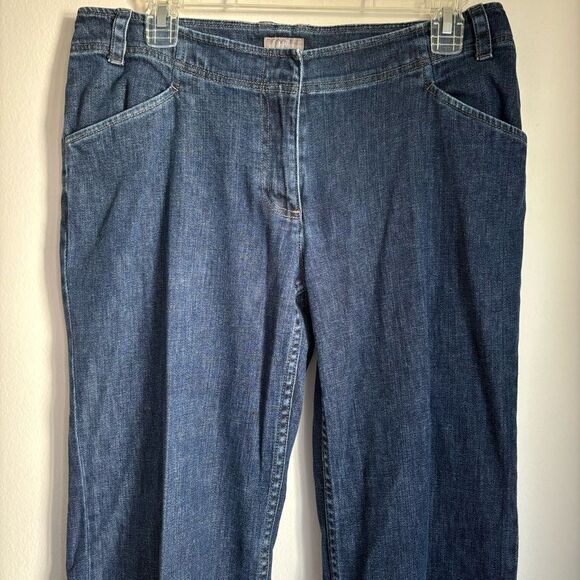 J. Jill Women’s stretch trouser jeans pants wide leg size 8 - EUC! - Picture 2 of 12
